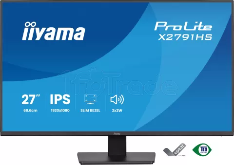 Photo de Ecran 27" Iiyama Prolite X2791HS-B1 Full HD 120Hz (Noir)