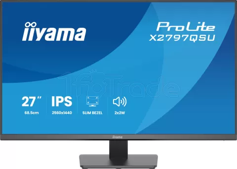Photo de Ecran 27" Iiyama ProLite X2797QSU-B1 Quad HD (Noir)