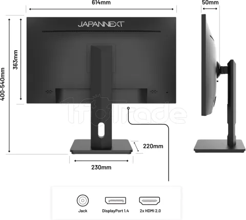 Photo de Ecran 27" JapanNext JN-27IPS4FLWQHDR-HSP WQHD (Noir)