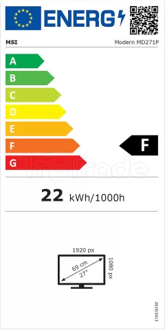 Photo de Ecran 27" MSI Modern MD271P Full HD (Noir)