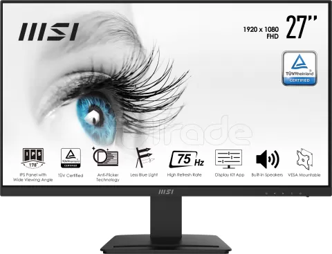 Photo de Ecran 27" MSI Pro MP273 Full HD (Noir)
