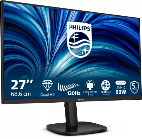 Photo de Ecran 27" Philips 3000 27B2U3601 Quad HD 120Hz (Noir)