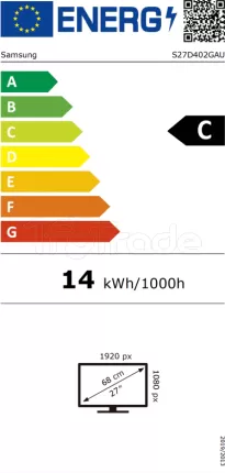 Photo de Ecran 27" Samsung Essential S4 S40GD Full HD 100Hz (Noir)