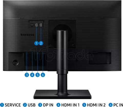 Photo de Ecran 27" Samsung Pro T45F Full HD (Noir)