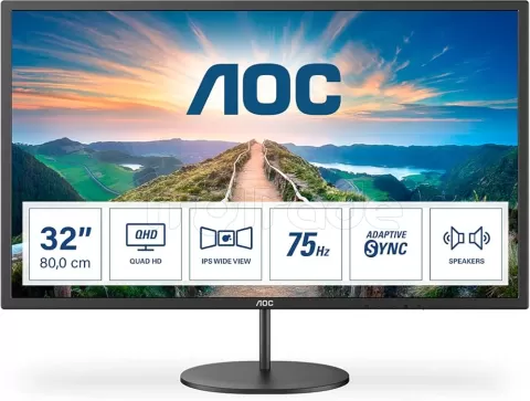 Photo de Ecran 32" AOC Q32V4 Quad HD (Noir)