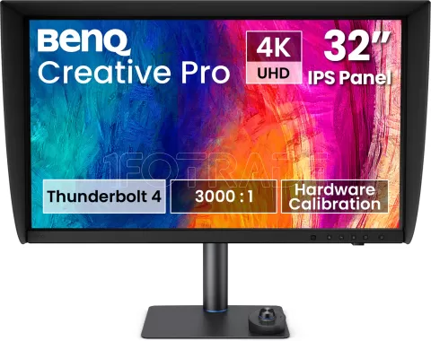 Photo de Ecran 32" BenQ Creative Pro PV3250U 4K Ultra HD 144hz (Gris)