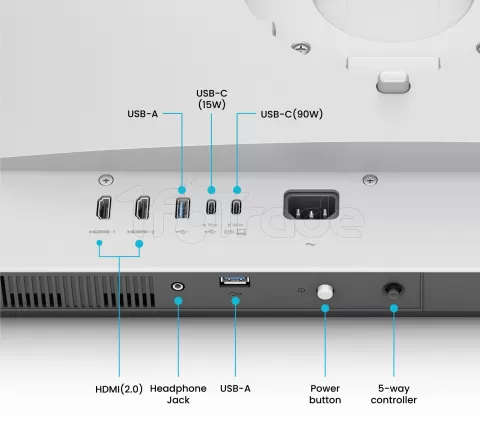 Photo de Ecran 32" BenQ MA320UP Mac 4K Ultra HD (Argent)