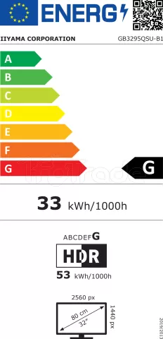 Photo de Ecran 32" Iiyama G-Master Gold Phoenix GB3295QSU-B1 Quad HD 240Hz (Noir)