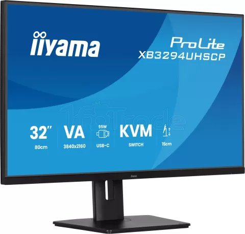 Photo de Ecran 32" Iiyama ProLite XB3294UHSCP-B1 4K Ultra HD (Noir)