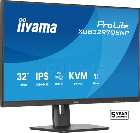 Photo de Ecran 32" Iiyama Prolite XUB3297QSNP-B1 Quad HD 100Hz (Noir)