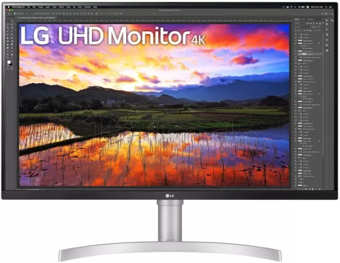 Photo de Ecran 32" LG 32UN650-W 4K Ultra HD (Blanc)