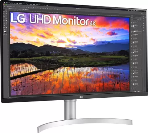 Photo de Ecran 32" LG 32UN650-W 4K Ultra HD (Blanc)