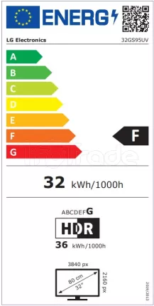 Photo de Ecran 32" LG UltraGear OLED 32GS95UV-B 4K Ultra HD 240Hz (Noir)