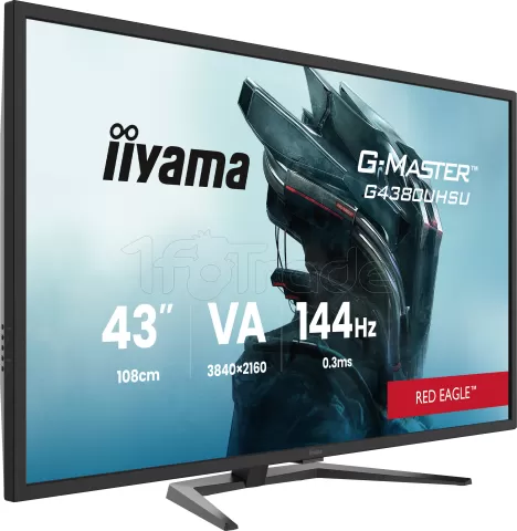 Photo de Ecran 43" Iiyama G-Master Red Eagle G4380UHSU-B2 4K Ultra HD 144Hz (Noir)