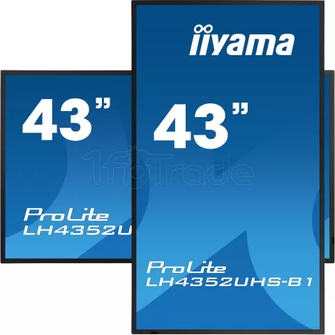 Photo de Ecran 43" Iiyama ProLite LH4352UHS-B1 4K Ultra HD (Noir)