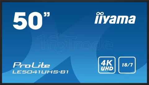 Photo de Ecran 50" Iiyama ProLite LE5041UHS-B1 4K Ultra HD (Noir)