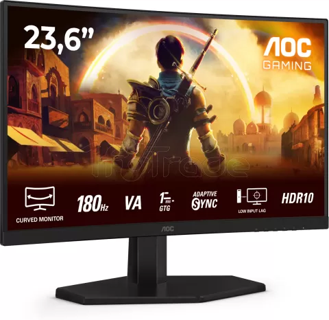 Photo de Ecran incurvé 24" AOC Gaming G4 25G42E Full HD 180Hz (Noir)