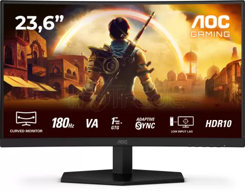 Photo de Ecran incurvé 24" AOC Gaming G4 25G42E Full HD 180Hz (Noir)