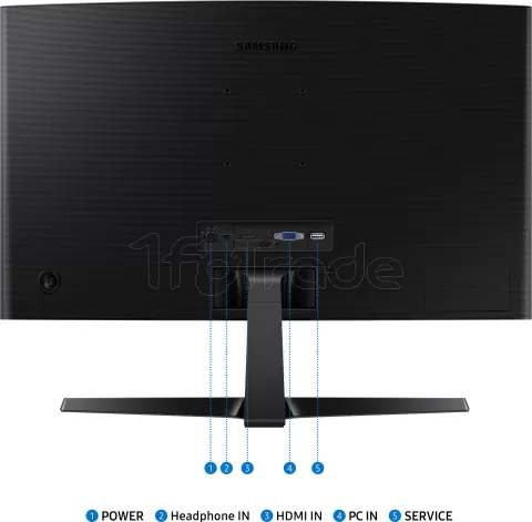 Photo de Ecran incurvé 24" Samsung Essential S3 S36GD Full HD 100Hz (Noir)