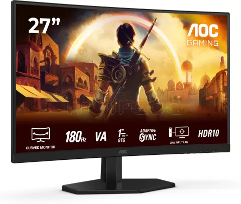 Photo de Ecran incurvé 27" AOC Gaming G4 C27G42E Full HD 180Hz (Noir)