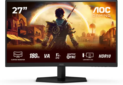Photo de Ecran incurvé 27" AOC Gaming G4 C27G42E Full HD 180Hz (Noir)