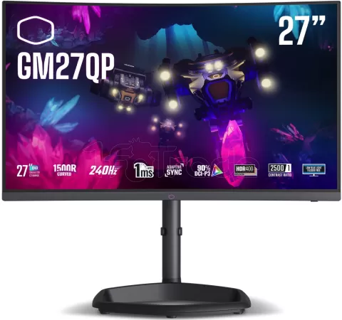 Photo de Ecran incurvé 27" Cooler Master GM27QP WQHD 240Hz (Noir)