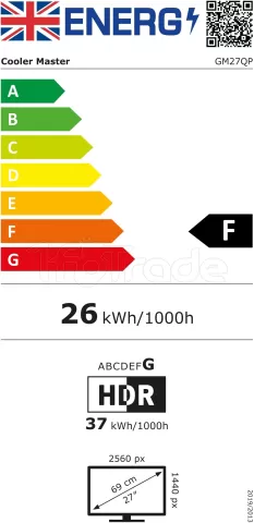 Photo de Ecran incurvé 27" Cooler Master GM27QP WQHD 240Hz (Noir)