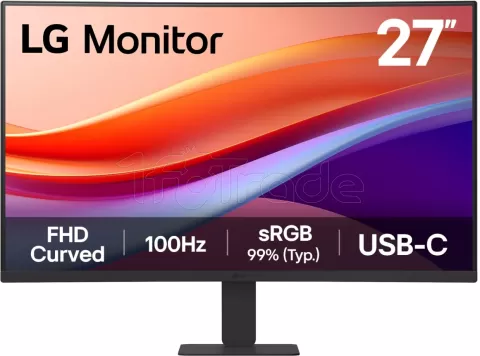 Photo de Ecran incurvé 27" LG 27U421A-B Full HD 100Hz (Noir)