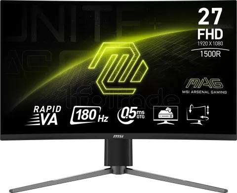Photo de Ecran incurvé 27" MSI MAG 27C6PF Full HD 180Hz (Noir)