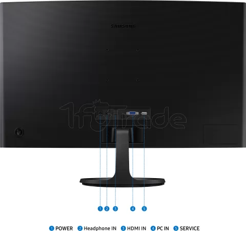 Photo de Ecran incurvé 27" Samsung Essential S3 S36GD Full HD 100Hz (Noir)