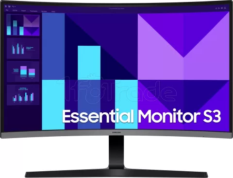 Photo de Ecran incurvé 27" Samsung Essential S3 S39GD Full HD 100Hz (Noir)
