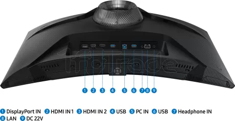 Photo de Ecran incurvé 27" Samsung Odyssey G6 G65B Quad HD 240Hz (Noir)