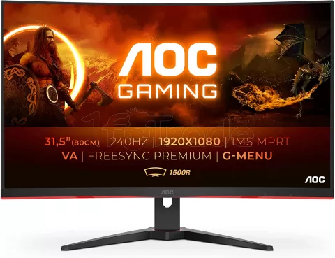 Photo de Ecran incurvé 32" (16:9) AOC Gaming C32G2ZE Full HD (Noir) 240Hz