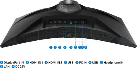 Photo de Ecran incurvé 32" Samsung Odyssey G6 G65B WQHD 240Hz (Noir)