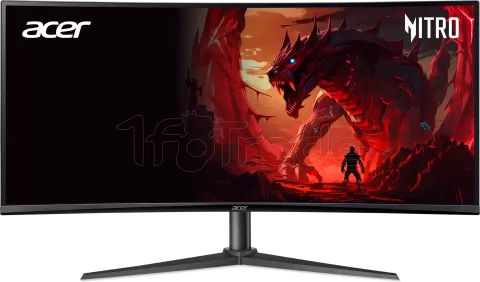 Photo de Ecran incurvé 34" Acer Nitro XZ340CUR UWQHD 200Hz (Noir/Rouge)