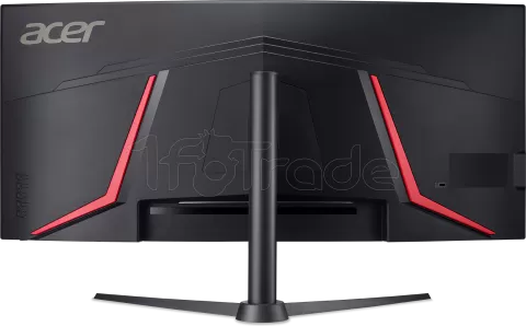 Photo de Ecran incurvé 34" Acer Nitro XZ340CUR UWQHD 200Hz (Noir/Rouge)