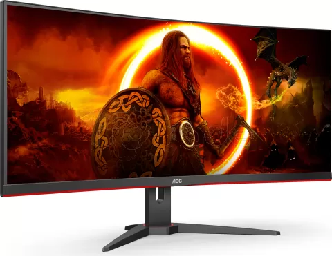 Photo de Ecran incurvé 34" AOC Agon CU34G2XE UWQHD 144Hz (Noir)