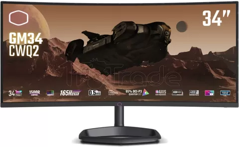 Photo de Ecran incurvé 34" Cooler Master GM34-CWQ2 UWQHD 165Hz (Noir)