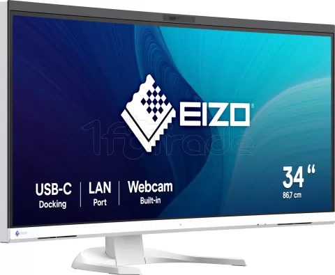 Photo de Ecran incurvé 34" Eizo FlexScan EV3450XC UWQHD (Blanc)