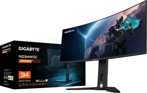 Photo de Ecran incurvé 34" Gigabyte MO34WQC UWQHD 175Hz (Noir)