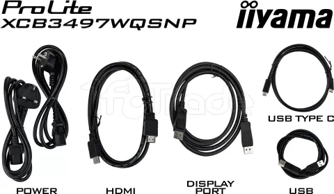Photo de Ecran incurvé 34" Iiyama ProLite XCB3497WQSNP-B1 UWQHD 120Hz (Noir)