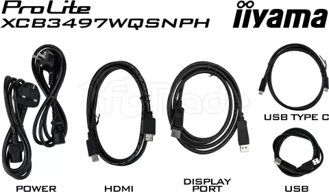 Photo de Ecran incurvé 34" Iiyama ProLite XCB3497WQSNPH-B1 UWQHD 120Hz (Noir)