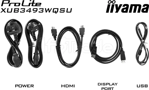 Photo de Ecran incurvé 34" Iiyama ProLite XUB3493WQSU-B6 UWQHD 120Hz (Noir)