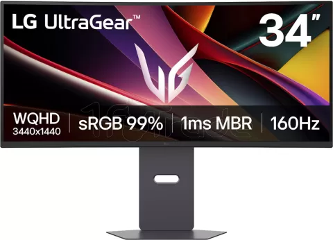 Photo de Ecran incurvé 34" LG UltraGear G6 34G600A-B4K Ultra HD 160Hz (Noir)