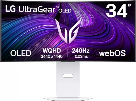 Photo de Ecran incurvé 34" LG UltraGear OLED GX9s UWQHD 240Hz (Argent)