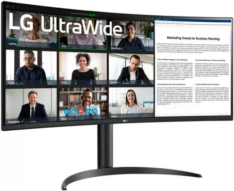 Photo de Ecran incurvé 34" LG UltraWide 34WR55QK-B UWQHD 100Hz (Noir)
