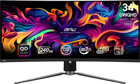 Photo de Ecran incurvé 34" MSI MPG 341CQPX OLED UWQHD 240Hz (Noir)