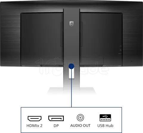 Photo de Ecran incurvé 34" Philips B-Line 345B1C UWQHD 100Hz (Noir)