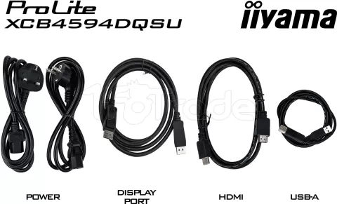 Photo de Ecran incurvé 45" Iiyama ProLite XCB4594DQSU-B1 Dual Quad HD (Noir)