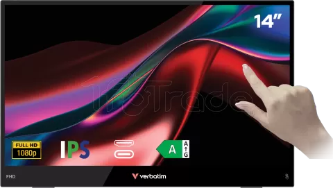 Photo de Ecran portable tactile 14" Verbatim Light Full HD (Noir)